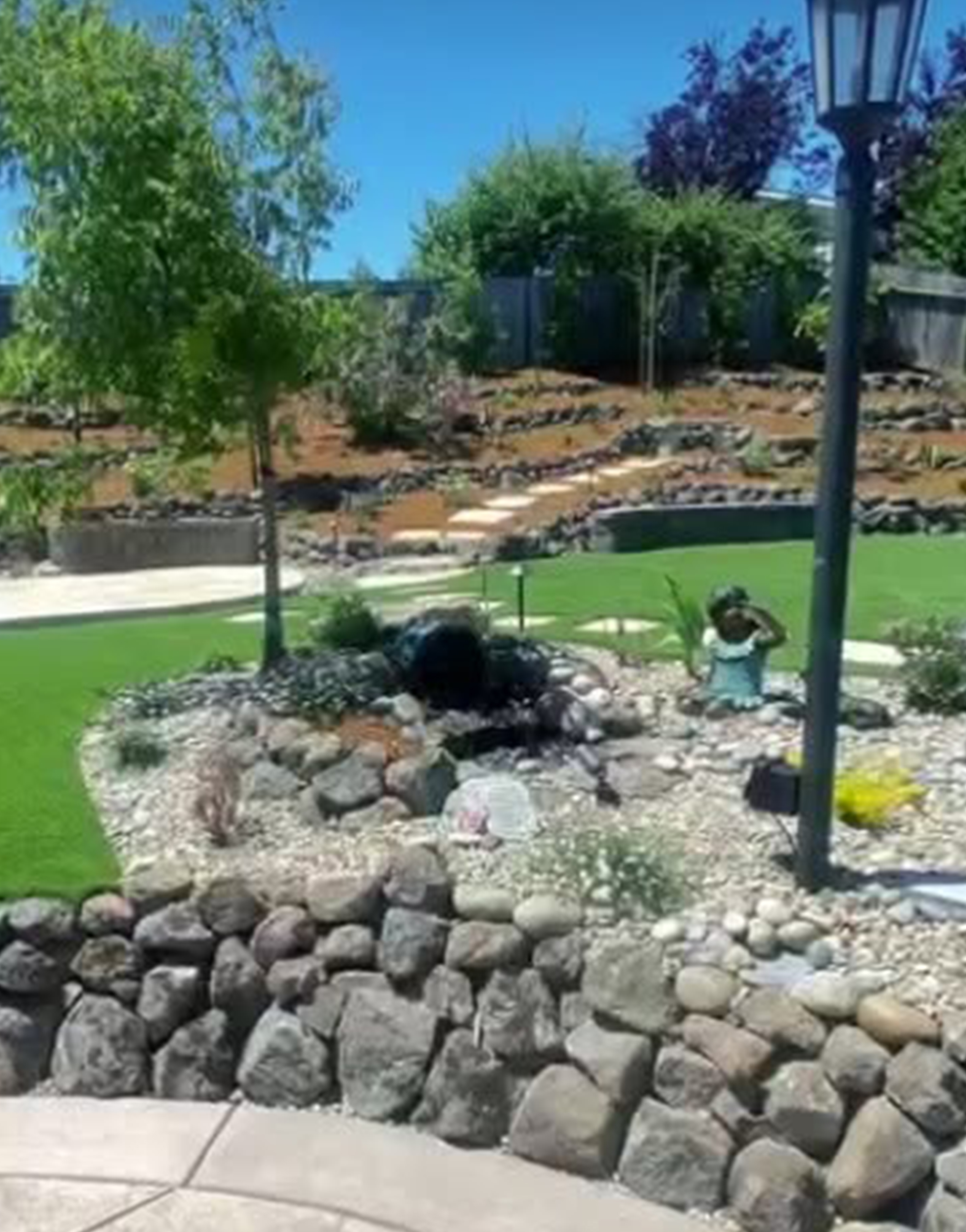 Custom patio and garden construction